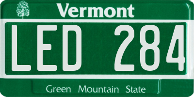 VT license plate LED284