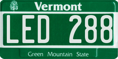 VT license plate LED288
