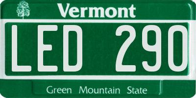 VT license plate LED290