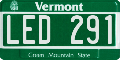 VT license plate LED291