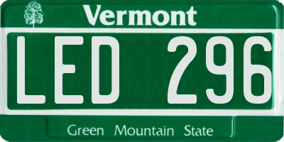 VT license plate LED296