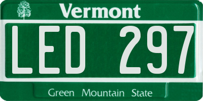 VT license plate LED297