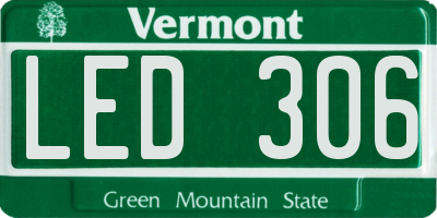 VT license plate LED306