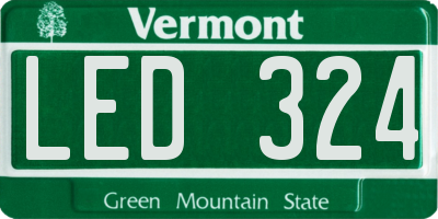 VT license plate LED324