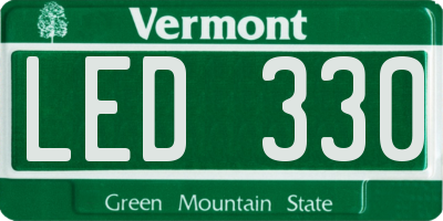 VT license plate LED330