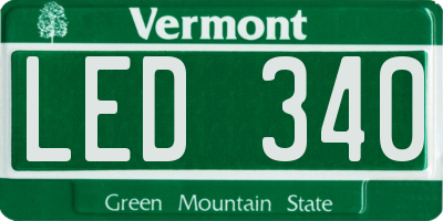 VT license plate LED340