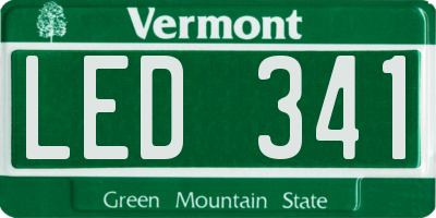 VT license plate LED341