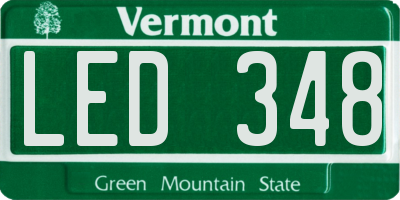 VT license plate LED348