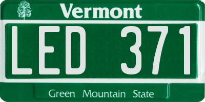 VT license plate LED371