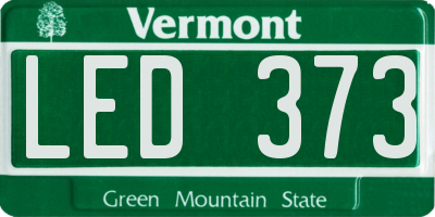 VT license plate LED373