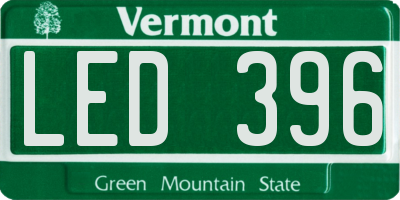 VT license plate LED396