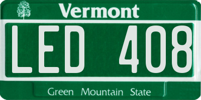 VT license plate LED408