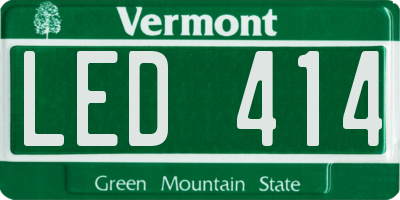 VT license plate LED414