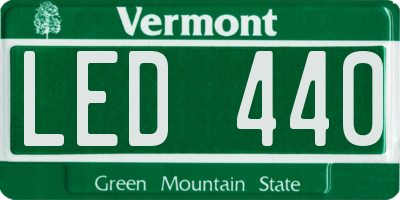 VT license plate LED440
