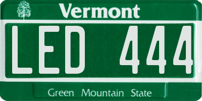 VT license plate LED444