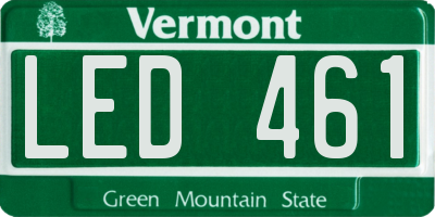 VT license plate LED461
