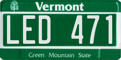 VT license plate LED471
