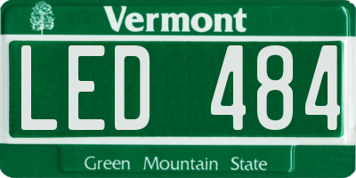 VT license plate LED484