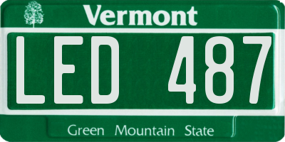 VT license plate LED487