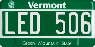 VT license plate LED506