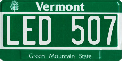 VT license plate LED507