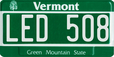 VT license plate LED508