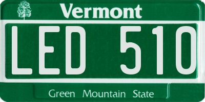 VT license plate LED510