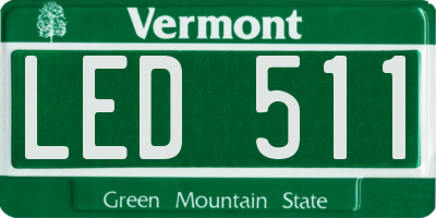 VT license plate LED511