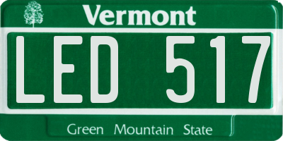 VT license plate LED517