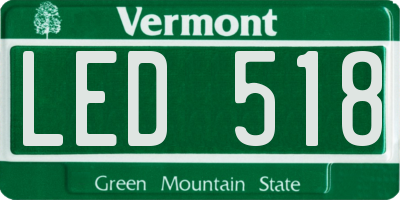 VT license plate LED518