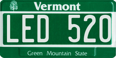 VT license plate LED520