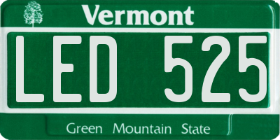 VT license plate LED525