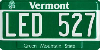 VT license plate LED527