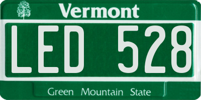 VT license plate LED528