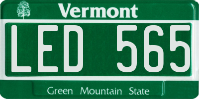 VT license plate LED565