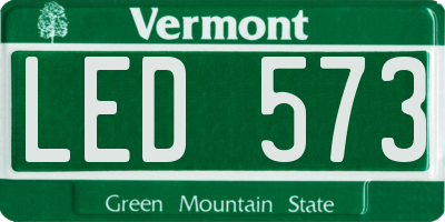 VT license plate LED573