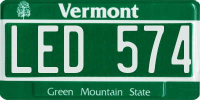 VT license plate LED574