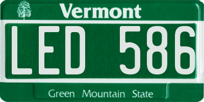 VT license plate LED586
