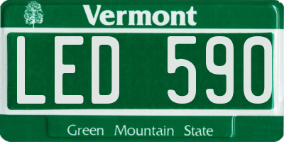 VT license plate LED590