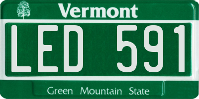 VT license plate LED591