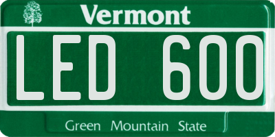 VT license plate LED600
