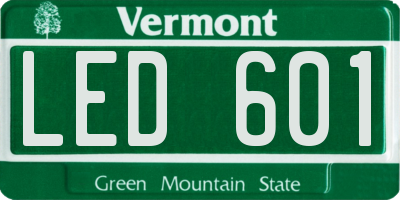 VT license plate LED601