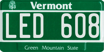 VT license plate LED608