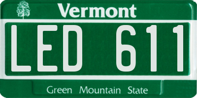 VT license plate LED611