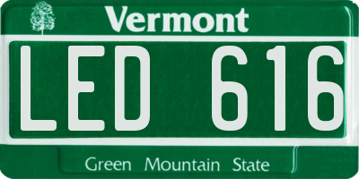 VT license plate LED616