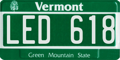VT license plate LED618