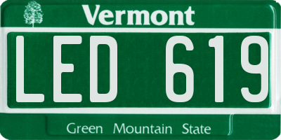 VT license plate LED619