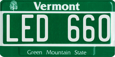 VT license plate LED660