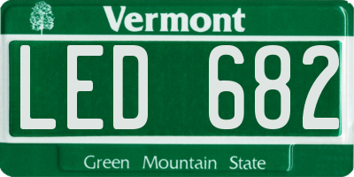 VT license plate LED682
