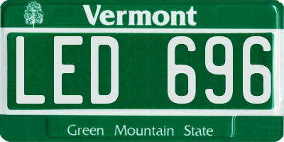 VT license plate LED696